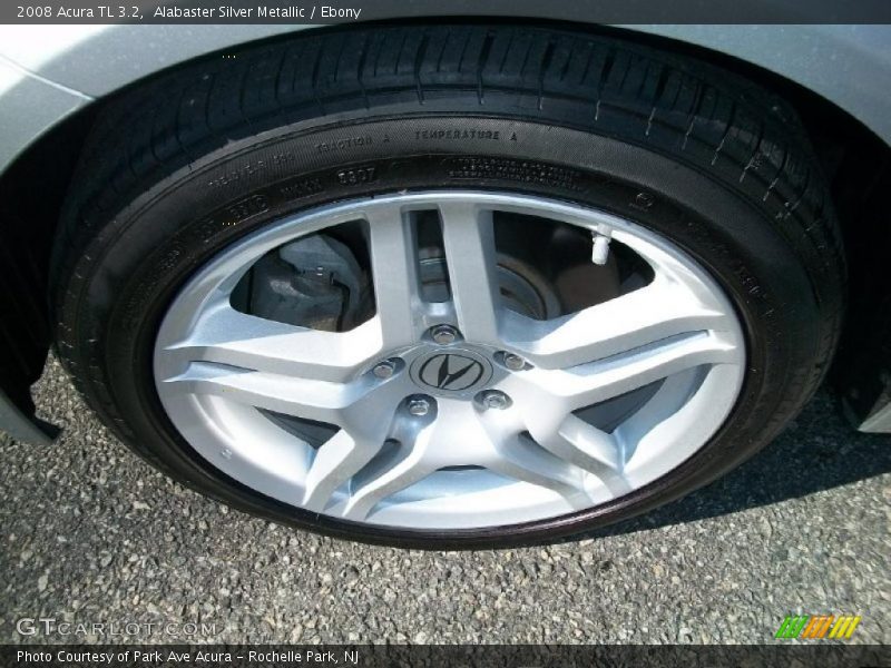 Alabaster Silver Metallic / Ebony 2008 Acura TL 3.2