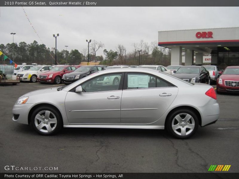 Quicksilver Metallic / Ebony 2010 Pontiac G6 Sedan