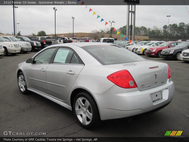 Quicksilver Metallic / Ebony 2010 Pontiac G6 Sedan