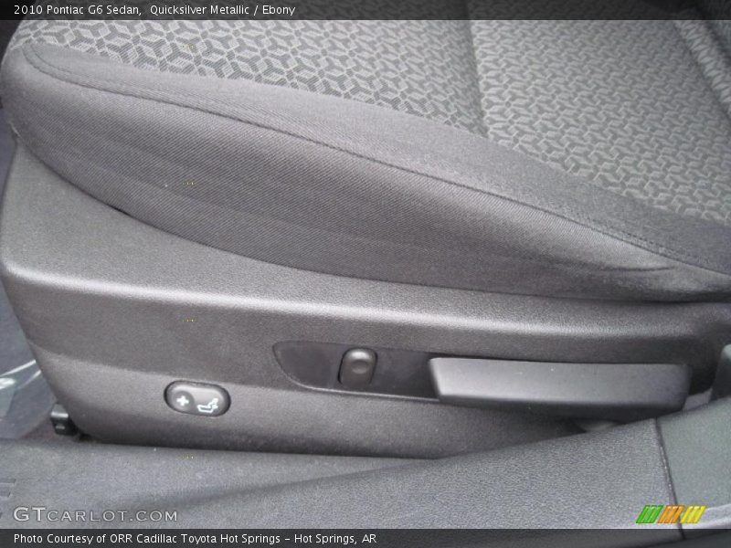 Quicksilver Metallic / Ebony 2010 Pontiac G6 Sedan
