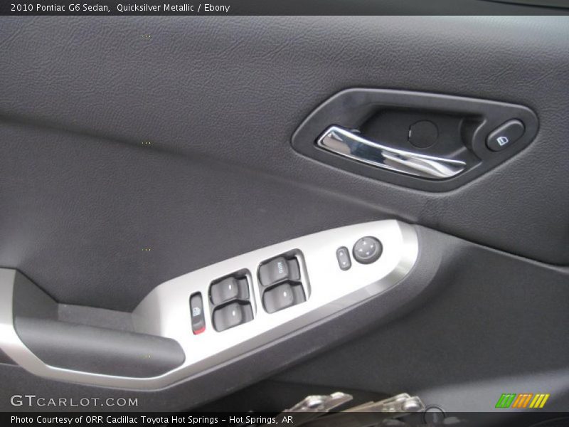 Quicksilver Metallic / Ebony 2010 Pontiac G6 Sedan