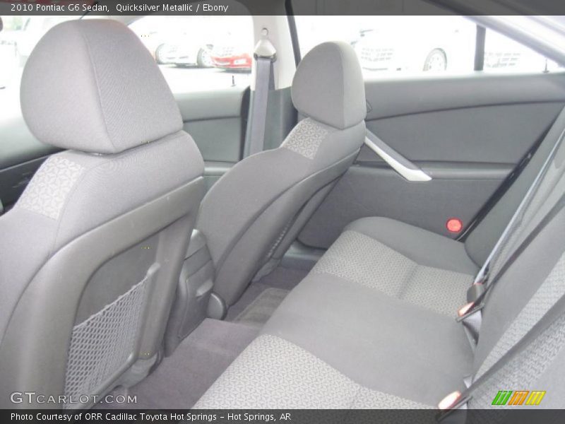  2010 G6 Sedan Ebony Interior