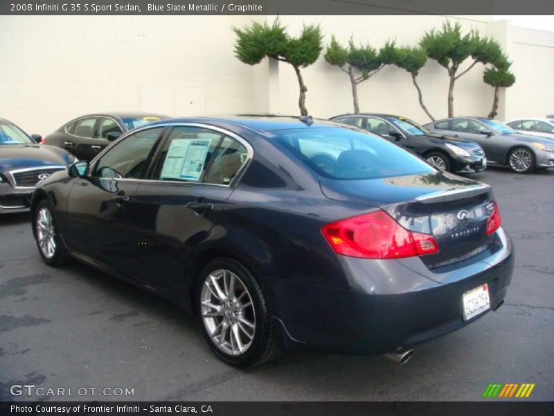 Blue Slate Metallic / Graphite 2008 Infiniti G 35 S Sport Sedan