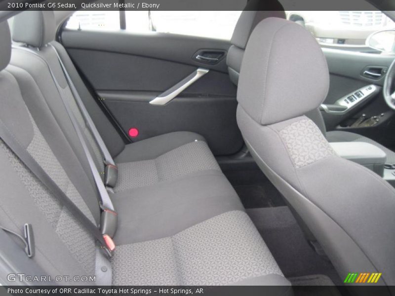  2010 G6 Sedan Ebony Interior