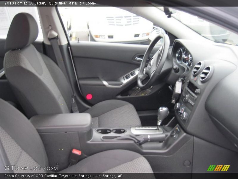  2010 G6 Sedan Ebony Interior