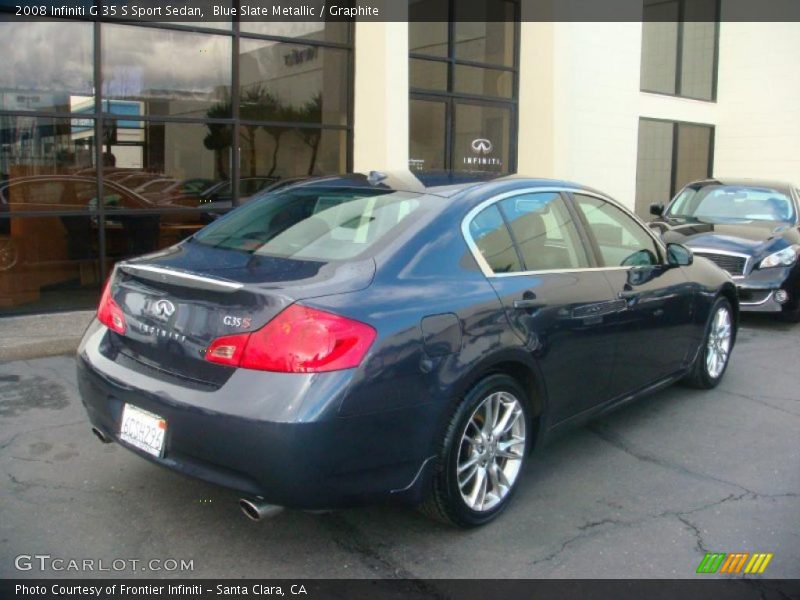 Blue Slate Metallic / Graphite 2008 Infiniti G 35 S Sport Sedan