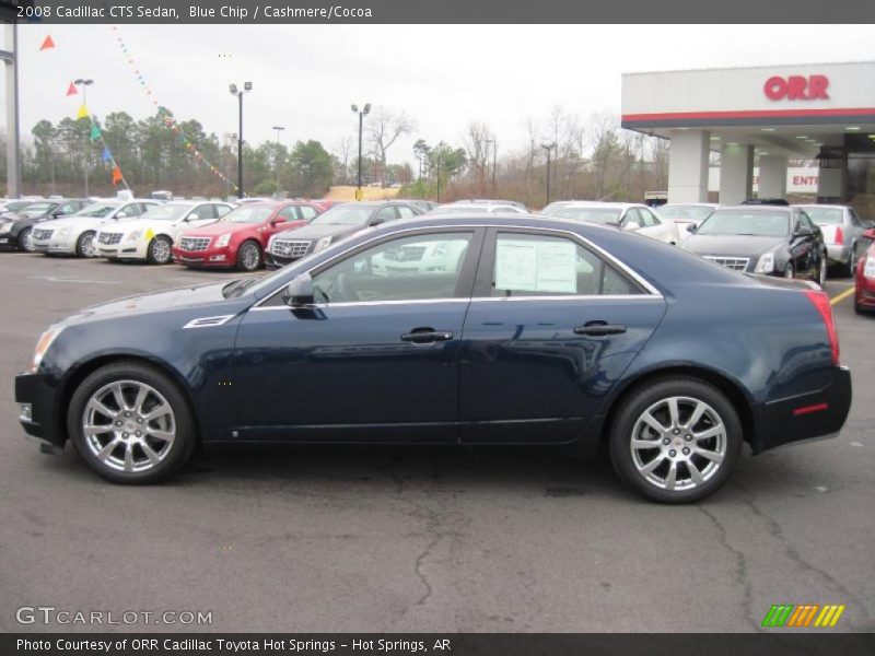 Blue Chip / Cashmere/Cocoa 2008 Cadillac CTS Sedan