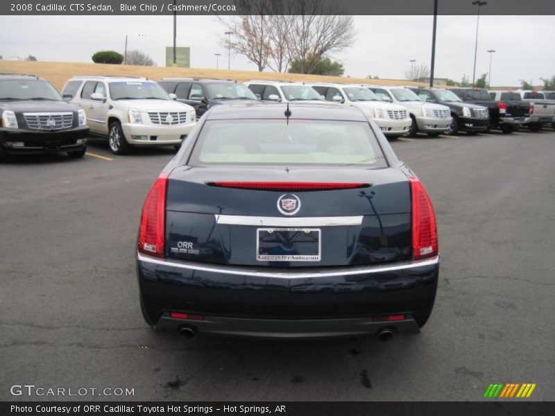 Blue Chip / Cashmere/Cocoa 2008 Cadillac CTS Sedan