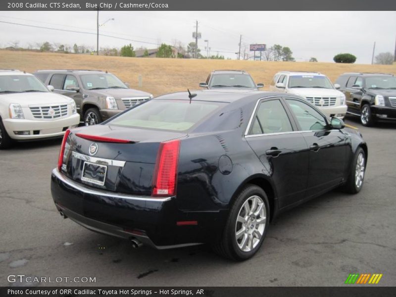 Blue Chip / Cashmere/Cocoa 2008 Cadillac CTS Sedan