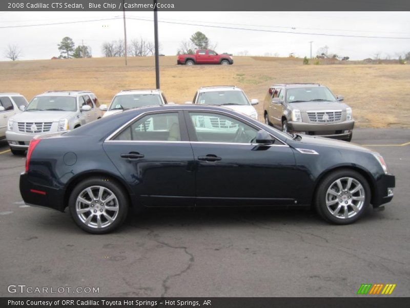 Blue Chip / Cashmere/Cocoa 2008 Cadillac CTS Sedan
