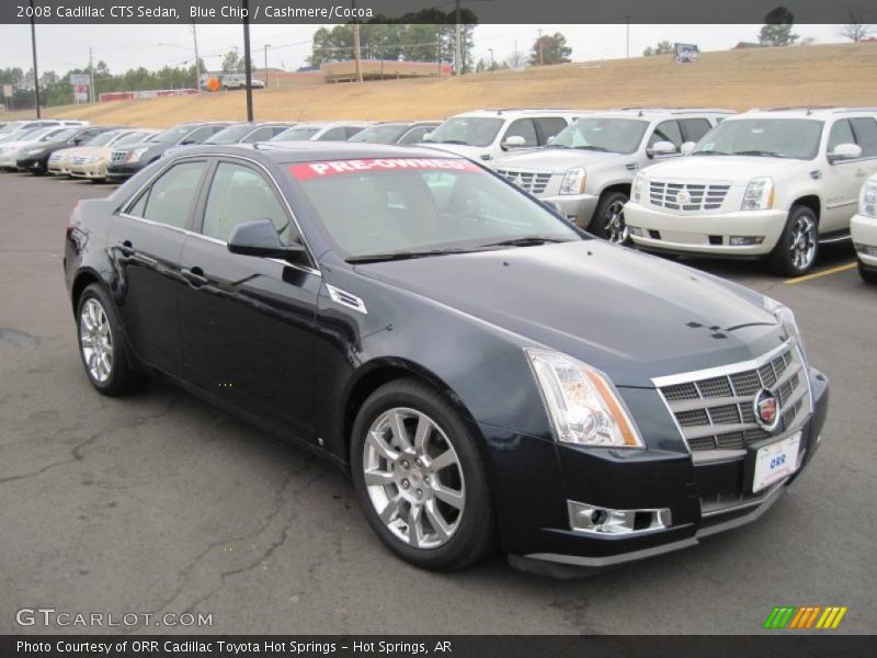 Blue Chip / Cashmere/Cocoa 2008 Cadillac CTS Sedan