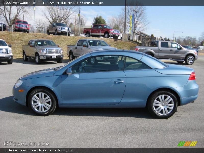 Eismeer Blue Metallic / Cornsilk Beige 2007 Volkswagen Eos 2.0T