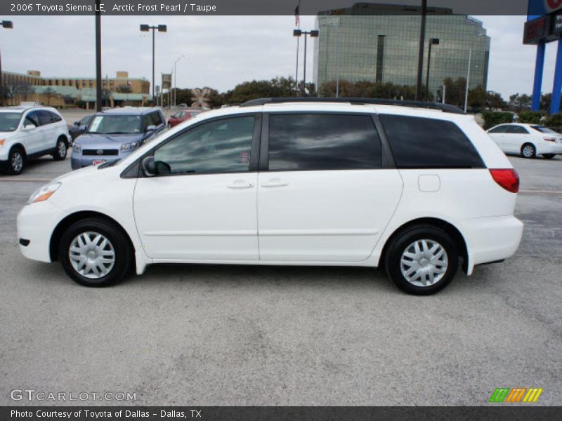 Arctic Frost Pearl / Taupe 2006 Toyota Sienna LE