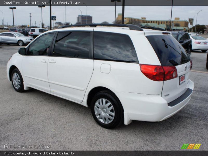 Arctic Frost Pearl / Taupe 2006 Toyota Sienna LE