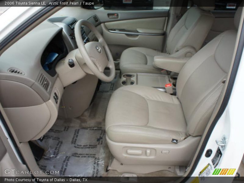 Arctic Frost Pearl / Taupe 2006 Toyota Sienna LE