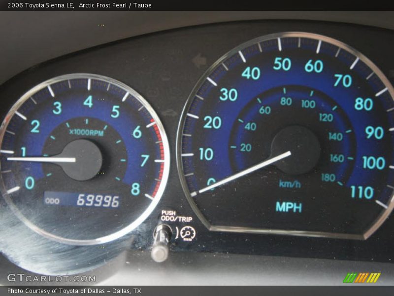 Arctic Frost Pearl / Taupe 2006 Toyota Sienna LE