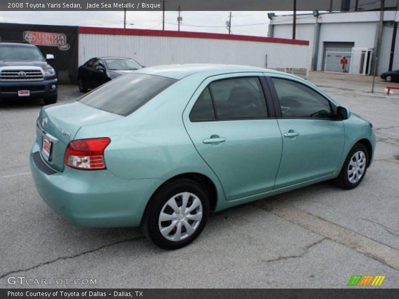 Jade Sea Metallic / Bisque 2008 Toyota Yaris Sedan