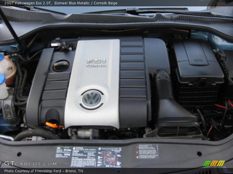  2007 Eos 2.0T Engine - 2.0 Liter Turbocharged DOHC 16-Valve 4 Cylinder