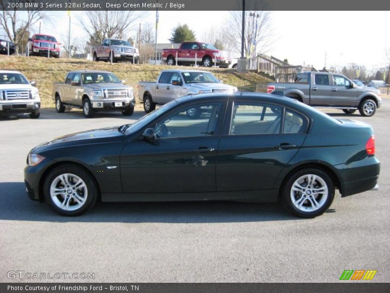 Deep Green Metallic / Beige 2008 BMW 3 Series 328xi Sedan