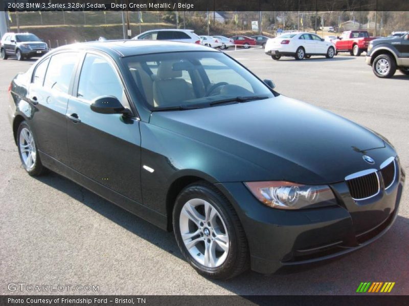 Deep Green Metallic / Beige 2008 BMW 3 Series 328xi Sedan