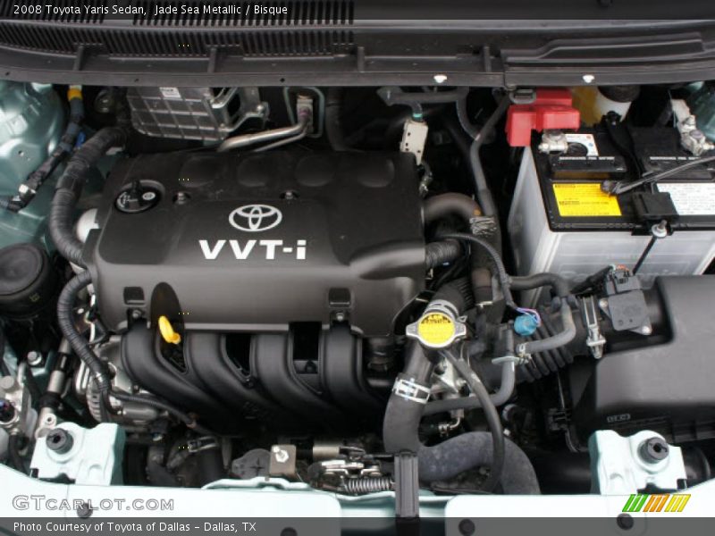 Jade Sea Metallic / Bisque 2008 Toyota Yaris Sedan