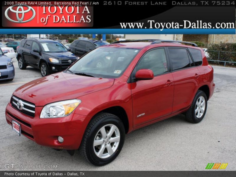 Barcelona Red Pearl / Ash 2008 Toyota RAV4 Limited