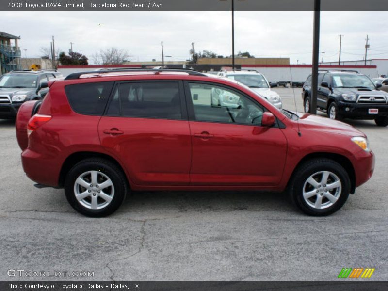 Barcelona Red Pearl / Ash 2008 Toyota RAV4 Limited