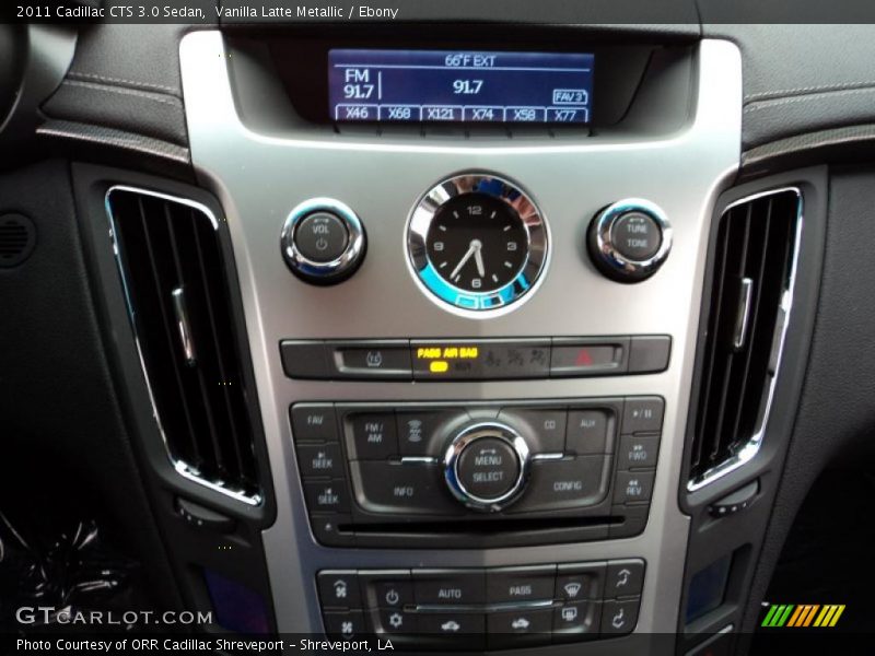 Vanilla Latte Metallic / Ebony 2011 Cadillac CTS 3.0 Sedan