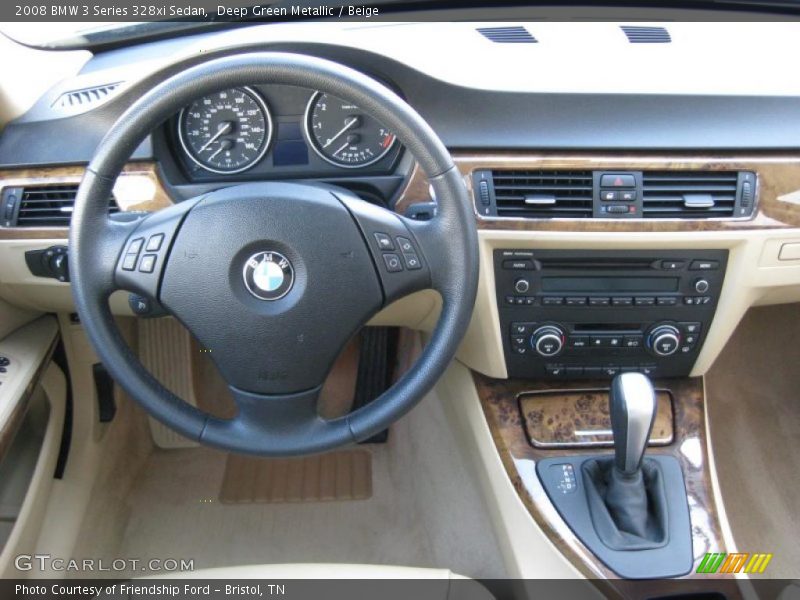 Deep Green Metallic / Beige 2008 BMW 3 Series 328xi Sedan