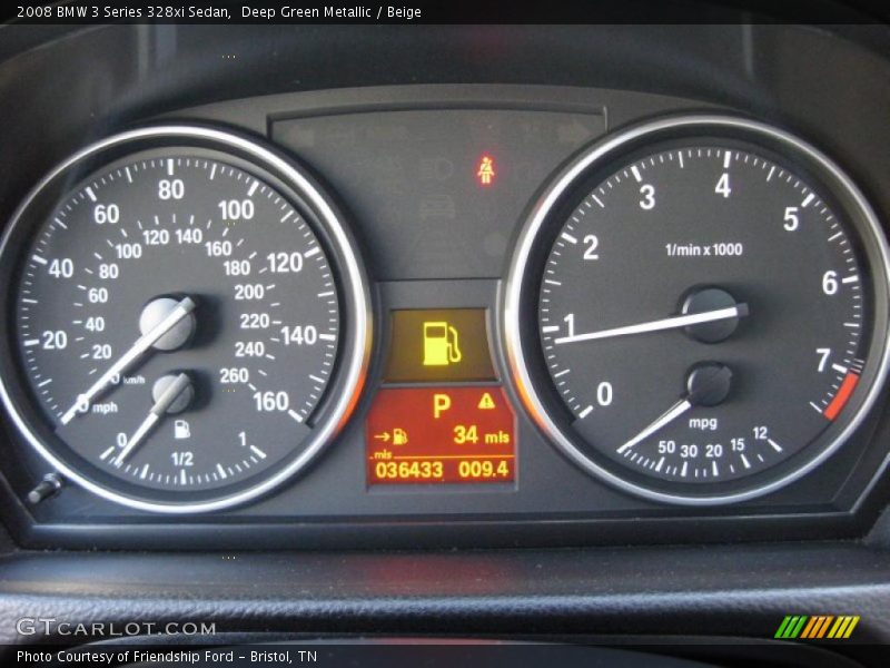 Deep Green Metallic / Beige 2008 BMW 3 Series 328xi Sedan