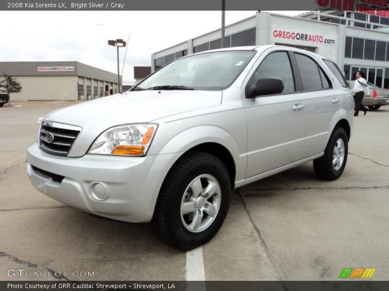 Bright Silver / Gray 2008 Kia Sorento LX