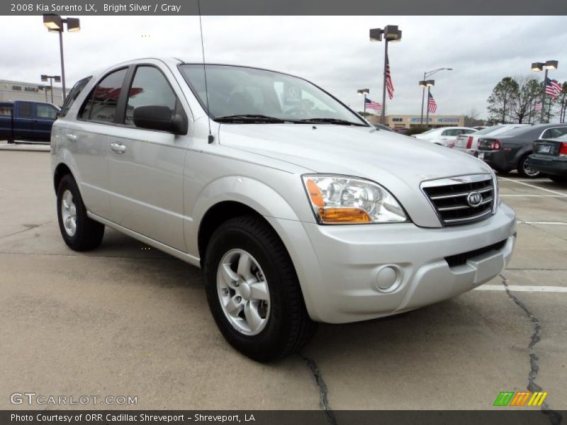 Bright Silver / Gray 2008 Kia Sorento LX