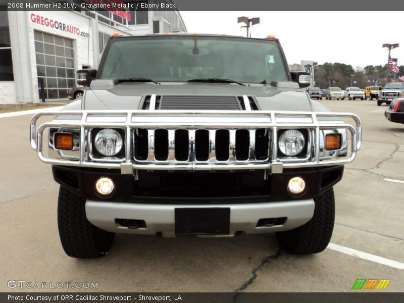 Graystone Metallic / Ebony Black 2008 Hummer H2 SUV