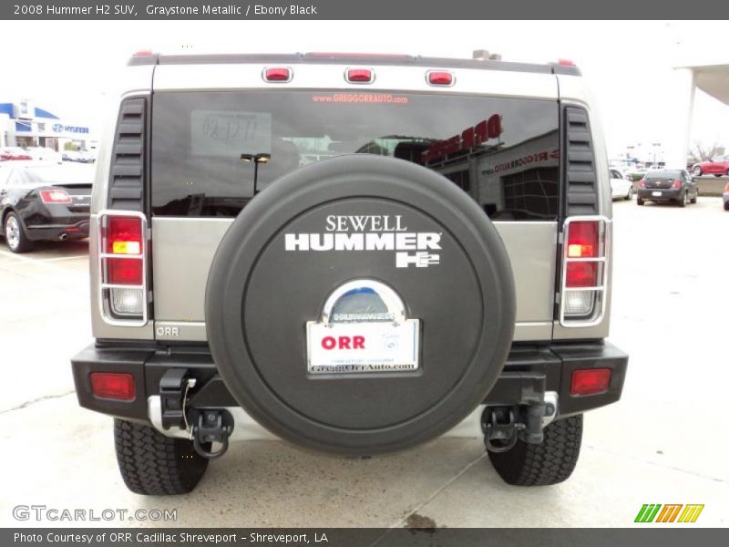 Graystone Metallic / Ebony Black 2008 Hummer H2 SUV