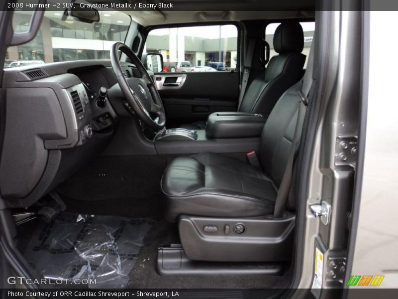  2008 H2 SUV Ebony Black Interior