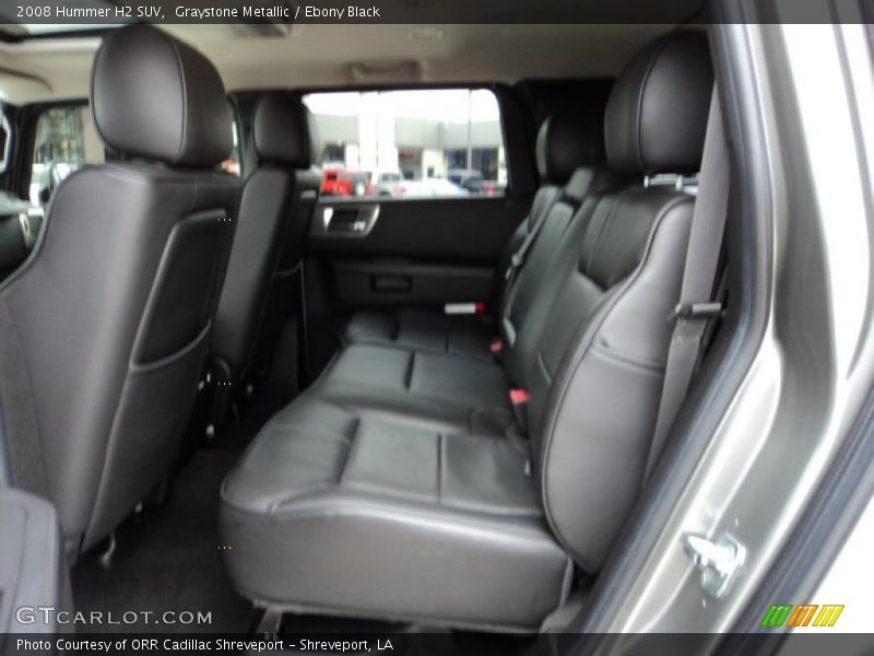  2008 H2 SUV Ebony Black Interior