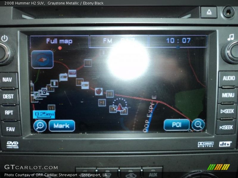 Navigation of 2008 H2 SUV