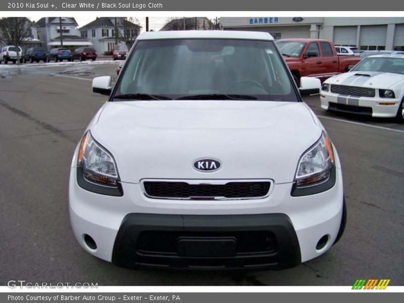 Clear White / Black Soul Logo Cloth 2010 Kia Soul +
