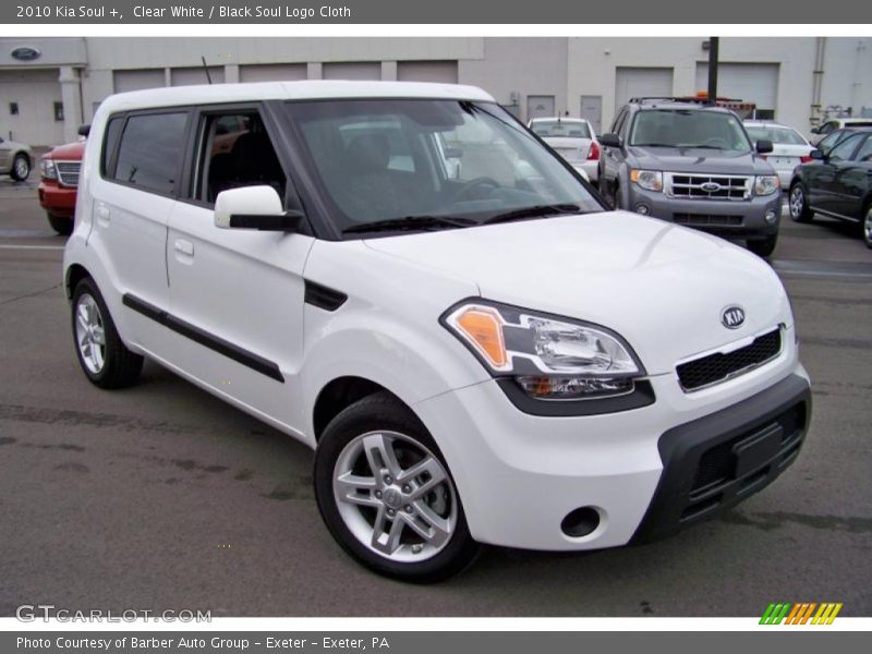 Clear White / Black Soul Logo Cloth 2010 Kia Soul +