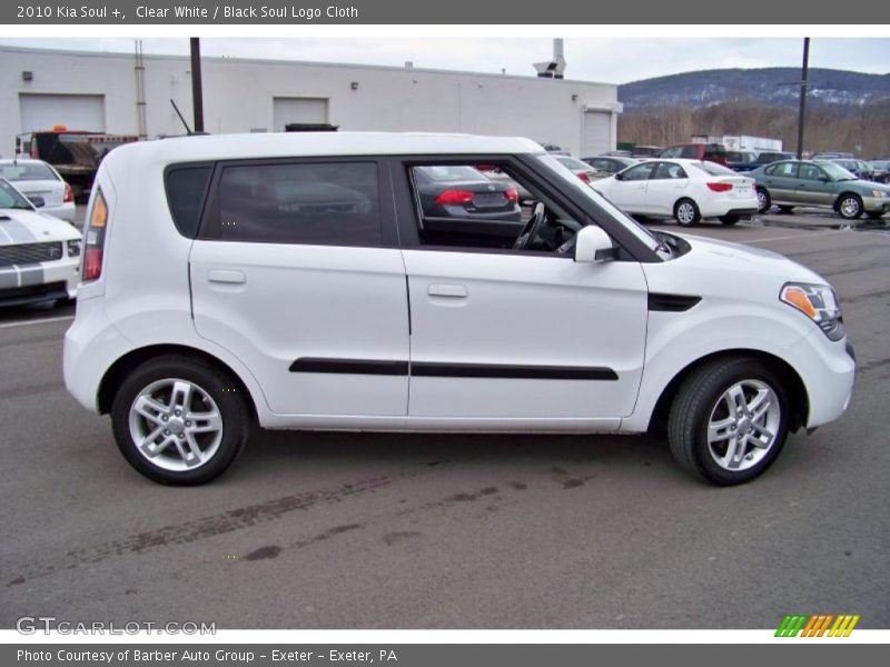 Clear White / Black Soul Logo Cloth 2010 Kia Soul +