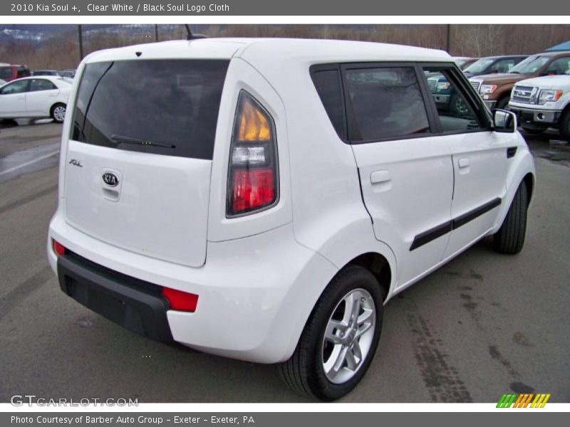 Clear White / Black Soul Logo Cloth 2010 Kia Soul +