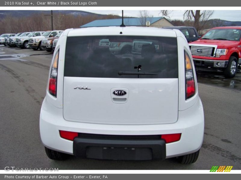 Clear White / Black Soul Logo Cloth 2010 Kia Soul +