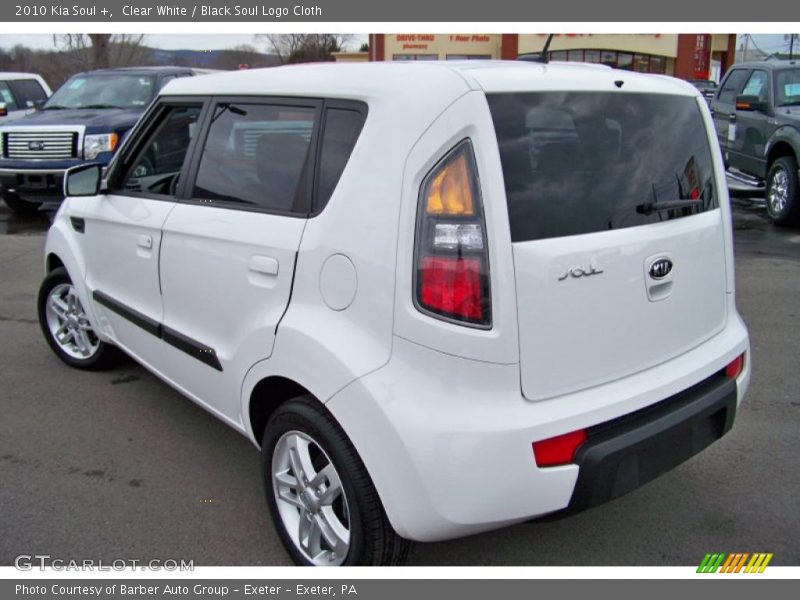 Clear White / Black Soul Logo Cloth 2010 Kia Soul +