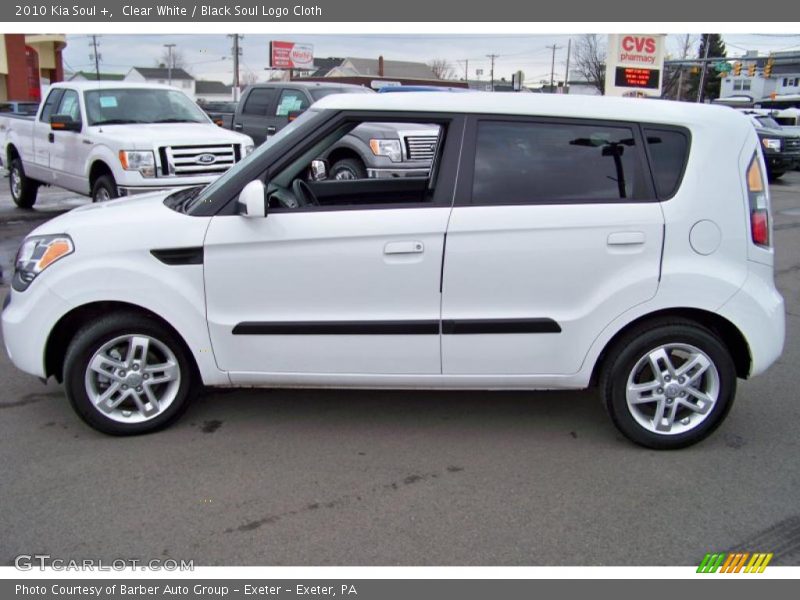 Clear White / Black Soul Logo Cloth 2010 Kia Soul +