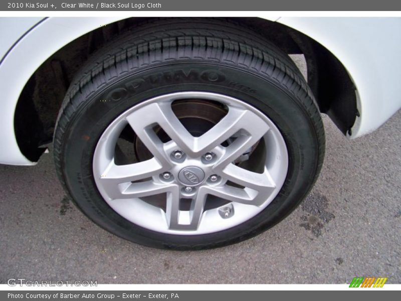 Clear White / Black Soul Logo Cloth 2010 Kia Soul +