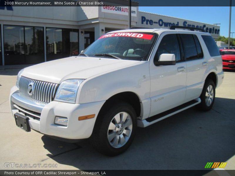 White Suede / Charcoal Black 2008 Mercury Mountaineer