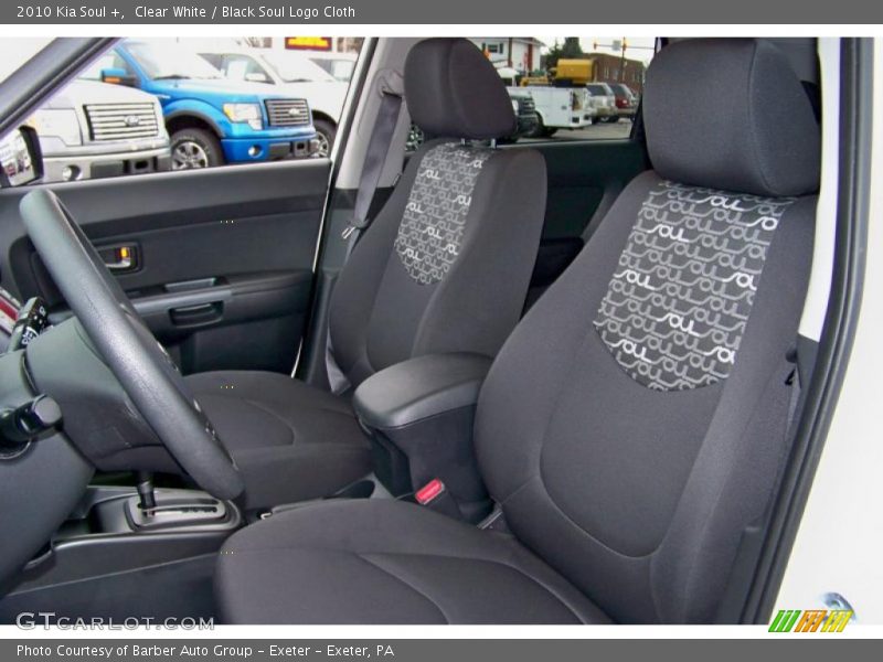 Clear White / Black Soul Logo Cloth 2010 Kia Soul +