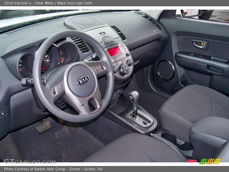 Clear White / Black Soul Logo Cloth 2010 Kia Soul +
