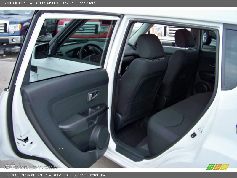 Clear White / Black Soul Logo Cloth 2010 Kia Soul +