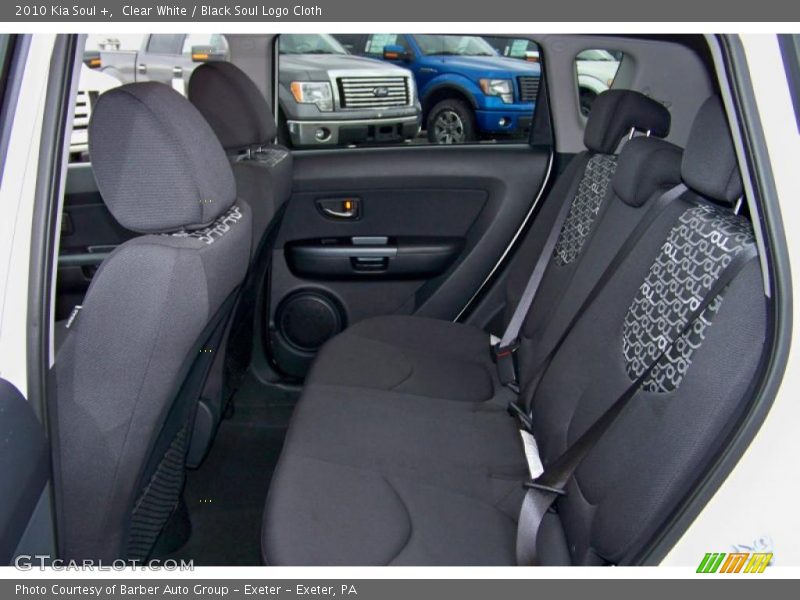 Clear White / Black Soul Logo Cloth 2010 Kia Soul +
